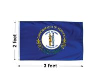 2'x3' Kentucky Nylon Outdoor Flag